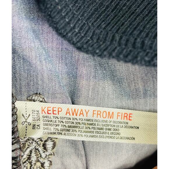 Free People Movement women's Mesmerize Me Printed Pants  S NWT Cargo Relaxed - Picture 5 of 9